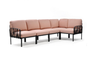 Sofa ogrodowa Komodo 5 antracytowy stelaż