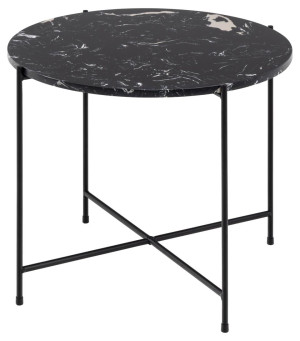 Stolik kawowy Avila 52 cm czarny marmur - Actona