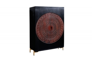 Barek Mandala 140 cm czarne mango - Invicta