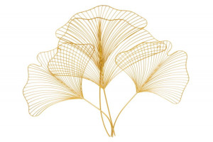 Dekoracja ścienna Gingko złota 90 cm - Invicta