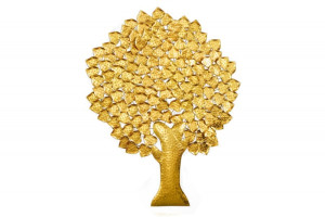 Dekoracja ścienna Gingko złota 170 cm - Invicta