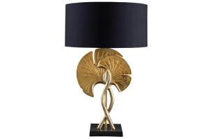 Lampa stołowa Gingko złota 62 cm - Invicta