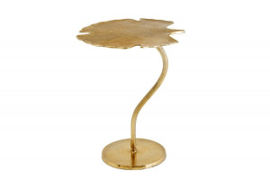Stolik pomocniczy Gingko złoty 53 cm - Invicta