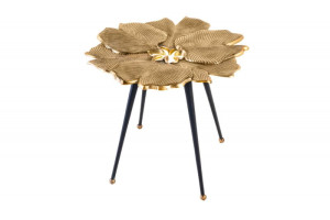 Stolik kawowy Gingko złoty 58 cm - Invicta