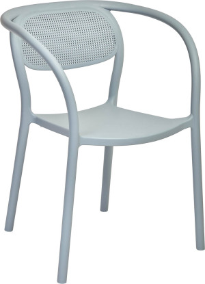 Krzesło z podłokietnikami Noon blue grey - Ezpeleta