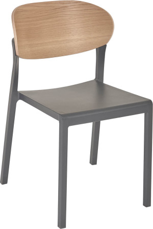 Krzesło Bake Wood antracyt - Ezpeleta