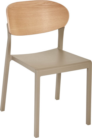 Krzesło Bake Wood taupe - Ezpeleta
