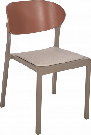 Krzesło Bake Pad taupe/terracota - Ezpeleta