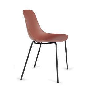 Krzesło Pure Loop Mono, marsala siedzisko, rama do wyboru - Infiniti Design
