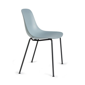 Krzesło Pure Loop Mono, powder blue siedzisko, rama do wyboru - Infiniti Design