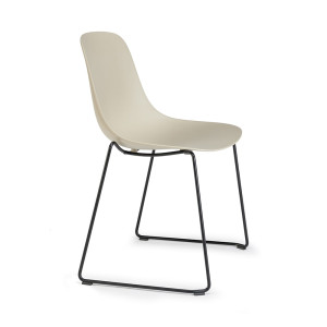 Krzesło Pure Loop Mono Sled, sand siedzisko, rama do wyboru - Infiniti Design