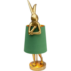 Lampa stołowa Animal Rabbit Gold/Green 68 cm