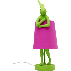 Lampa stołowa Animal Rabbit Green/Pink 50 cm