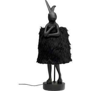 Lampa Stołowa Animal Rabbit Fur Black/Gold 68 cm