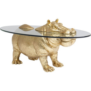 Stolik kawowy Hippo złoty