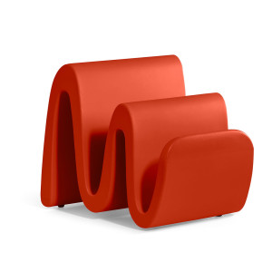 Stojak na gazety Wave koralowy CRL - Lyxo Design