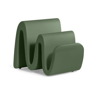 Stojak na gazety Wave ciemnozielony SMD - Lyxo Design