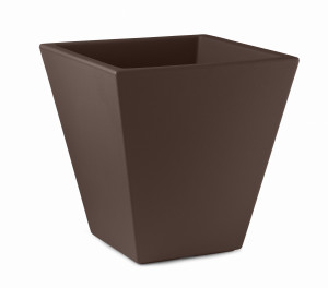 Donica Loto Square Pot ciemnobrązowy CRT - Lyxo Design
