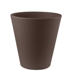 Donica Loto Round Pot ciemnobrązowy CRT - Lyxo Design