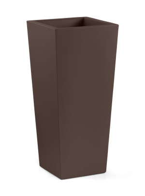 Donica Gaia Square Cache-Pot ciemnobrązowy CRT - Lyxo Design