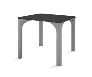 Stół Pure szare nogi FER, antracytowy blat - Lyxo Design