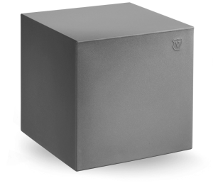Pufa Cube 40x40 cm szara FER - Lyxo Design