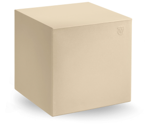 Pufa Cube 45x45 cm kremowa AVR - Lyxo Design