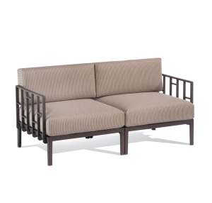 Sofa dwuosobowa Enjoy, brązowy stelaż - Gaber