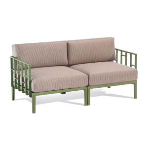 Sofa dwuosobowa Enjoy, zielony stelaż - Gaber
