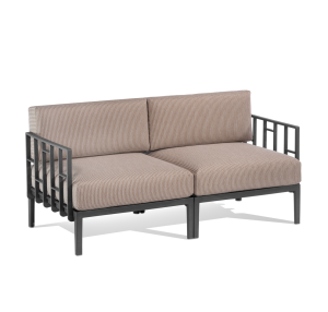 Sofa dwuosobowa Enjoy, antracytowy stelaż - Gaber