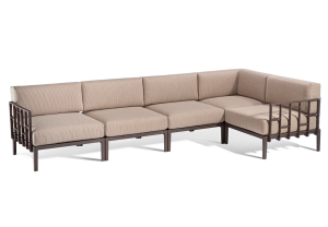 Sofa Enjoy 5, brązowy stelaż - Gaber