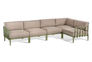 Sofa Enjoy 5, zielony stelaż - Gaber