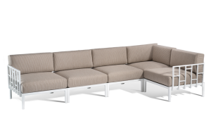 Sofa Enjoy 5, biały stelaż - Gaber