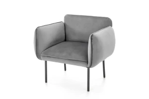 Fotel szary welur Madera 01