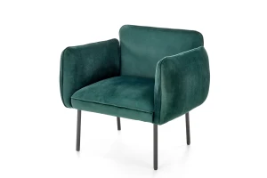 Fotel zielony welur Madera 01