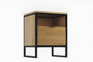 Stolik nocny dębowy  - Kongo LOFT 07