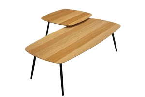 Zestaw stolików dębowych Geometric 10