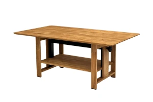 Stolik drewniany z podnoszonym blatem