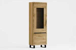 Witryna drewniana dębowa Mono Loft 06