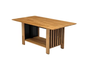 Stolik dębowy z lamelami