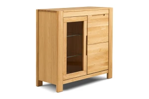 Komoda dębowa z witryną NAPOLI 30