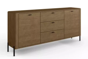 Szeroka komoda w kolorze dymionego dębu Madera 11
