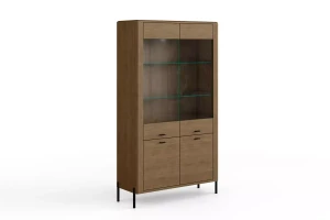 Wysoka witryna w odcieniu dębu dymionego Madera 70