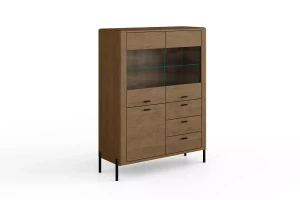 Elegancka drewniana witryna Madera 80