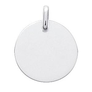 Orféva Médaille Jeton d'Or 18 mm Or Blanc 18K
