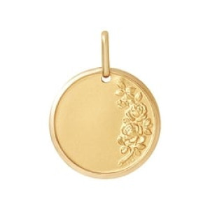 Orféva Médaille en Fleurs Or jaune 9K