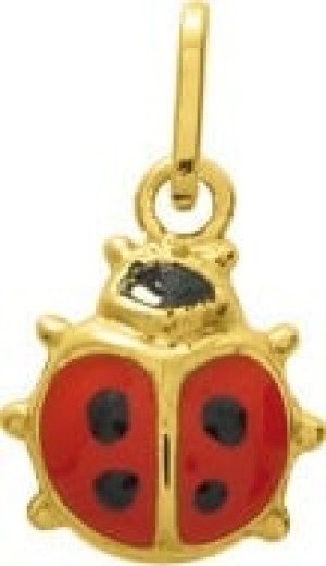 Orféva Pendentif Coccinelle Rouge (Or Jaune 9k)