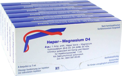 HEPAR MAGNESIUM D 4 Ampullen 48X1 ml