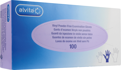 ALVITA Vinyl Unt.Handschuhe unsteril puderfrei M 100 St