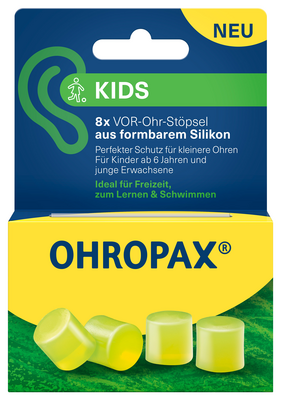 OHROPAX Kids Silikon Vor-Ohr Stöpsel 8 St